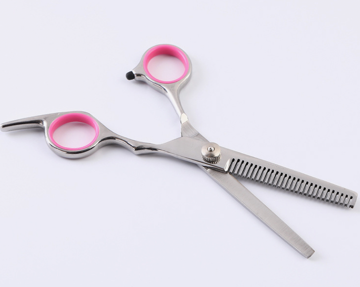 Dog Grooming Scissors Kit — Straight, Curved, Thinning + Comb