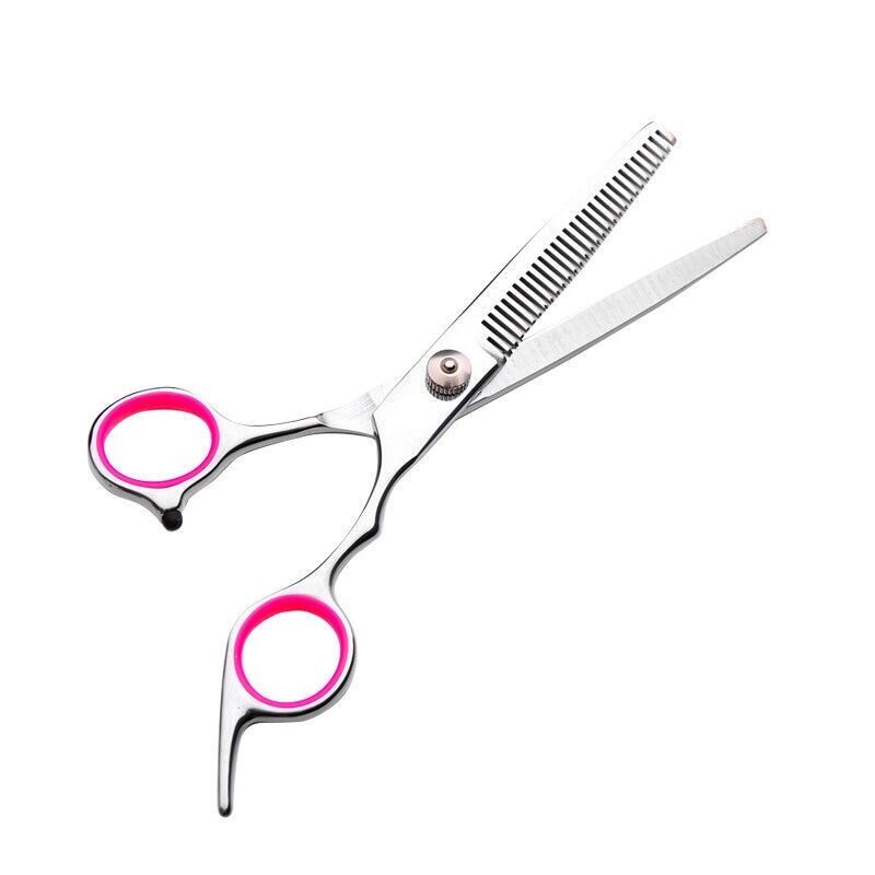 Dog Grooming Scissors Kit — Straight, Curved, Thinning + Comb
