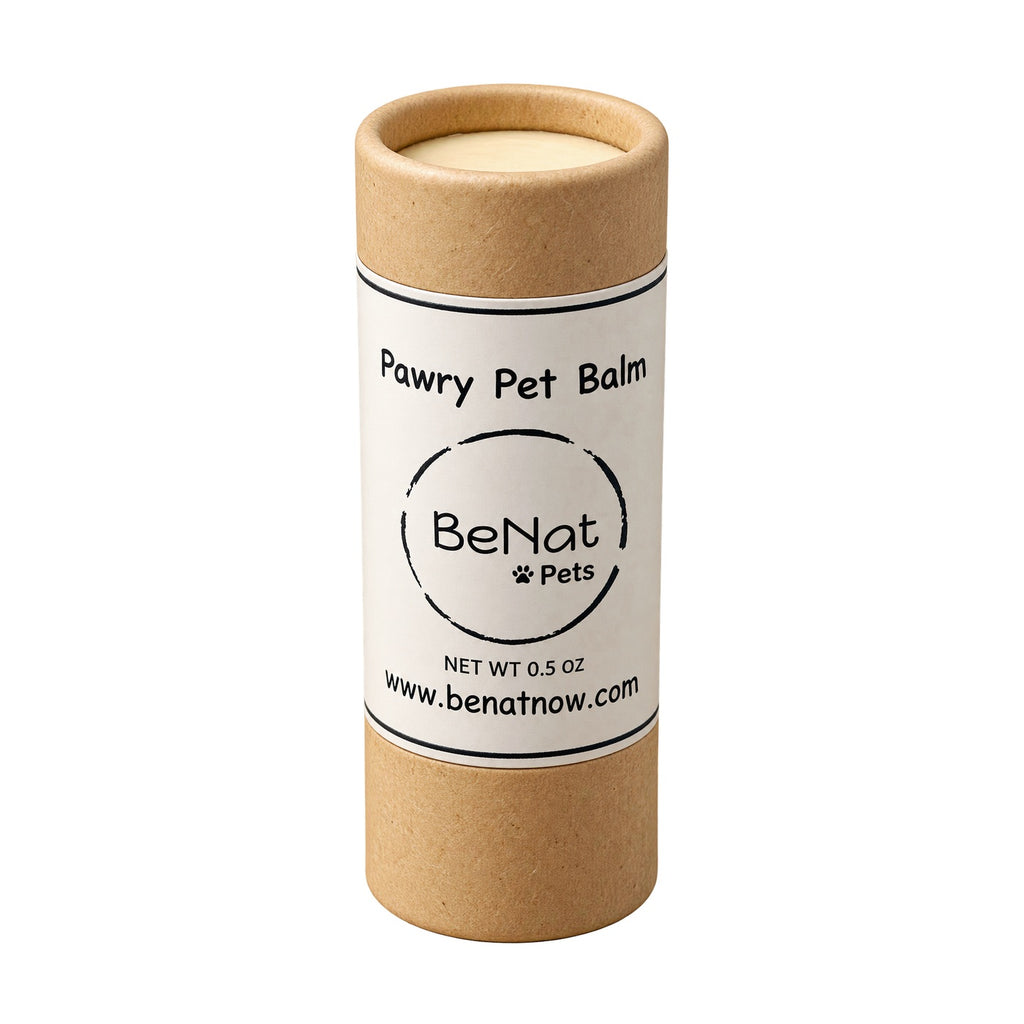 Pawry Pet Balm push-up tube, 0.5 oz, on white