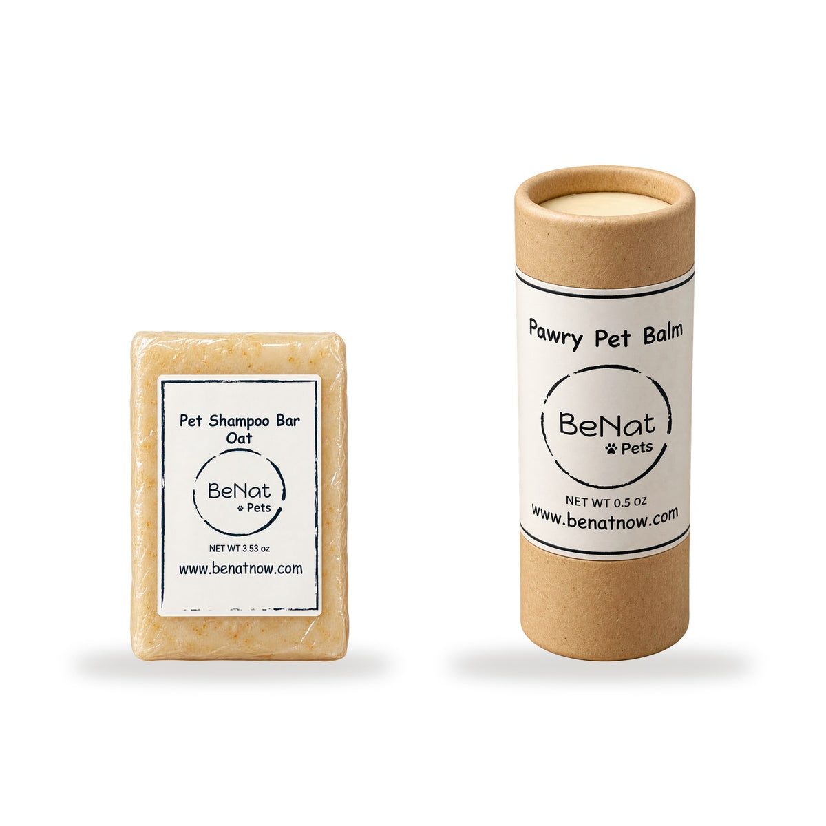 Oat shampoo bar and paw balm
