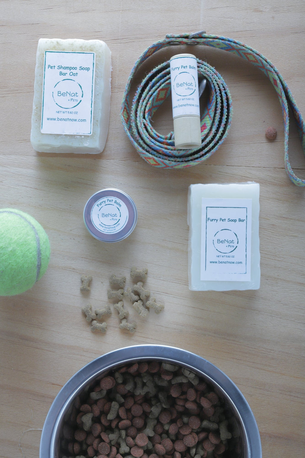 Pet soap bar shown in hand
