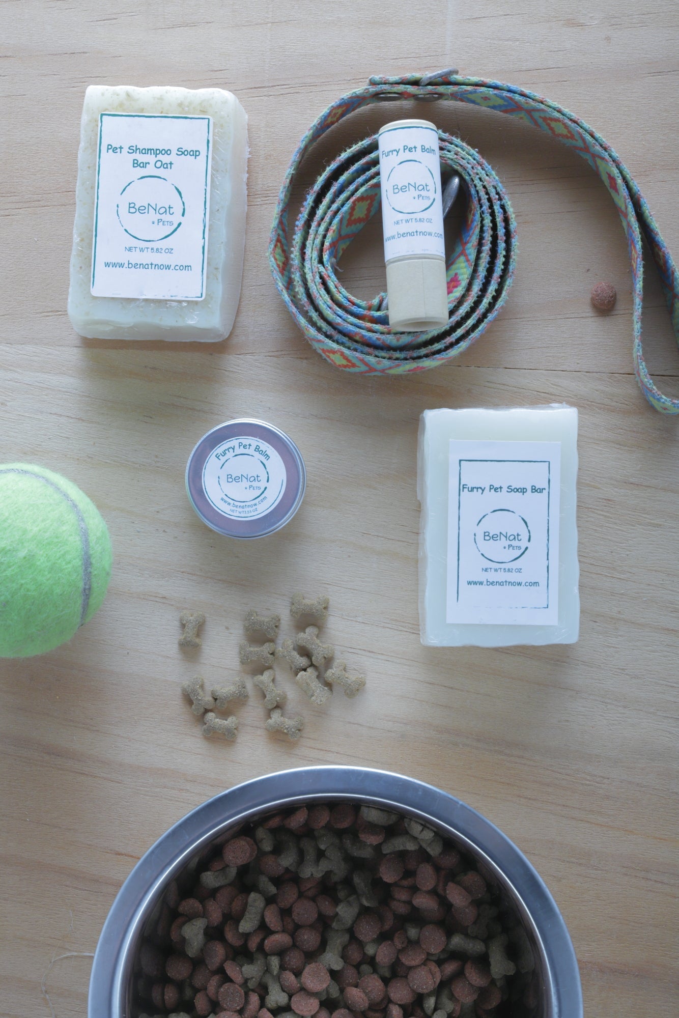Pet soap bar shown in hand