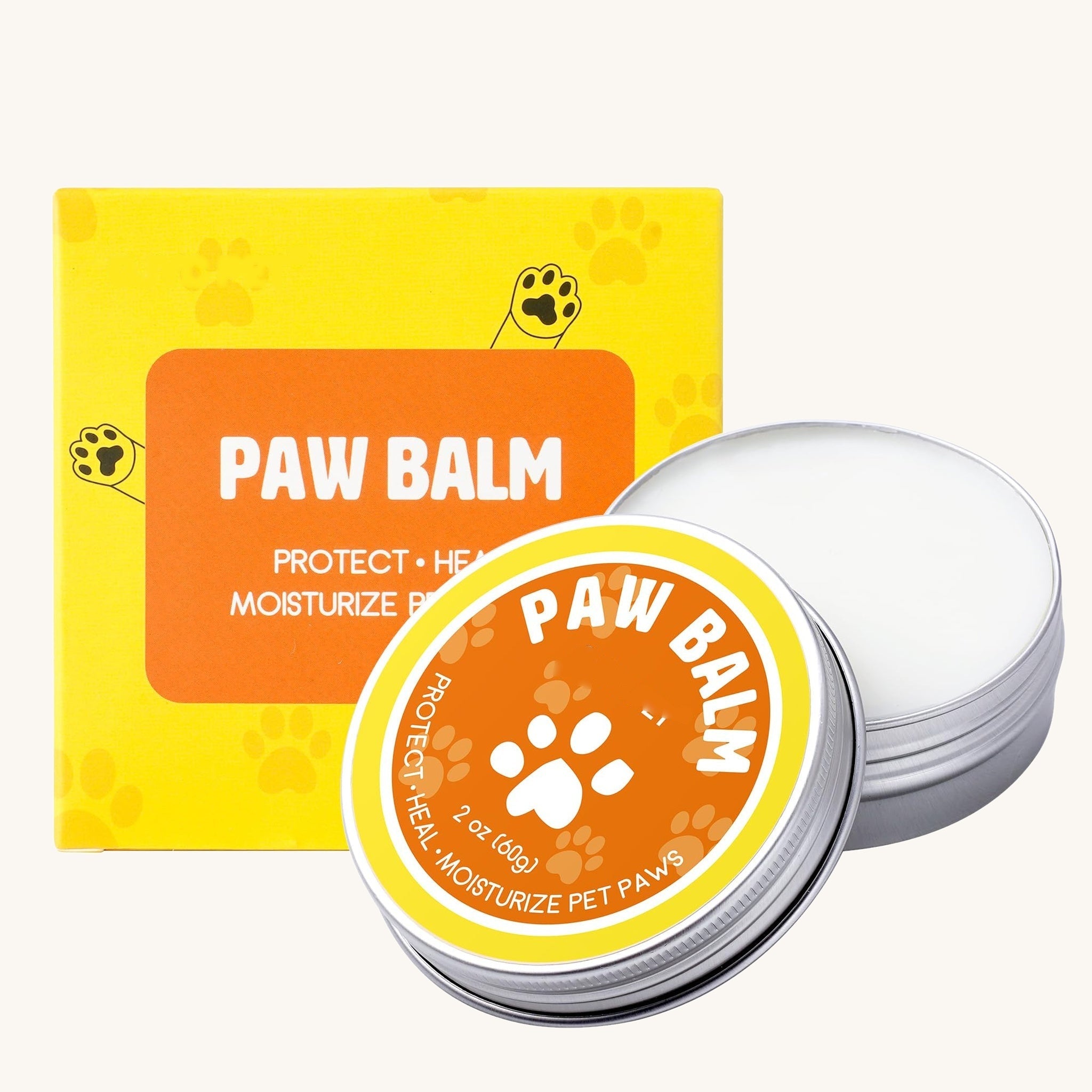 Dog paw balm 2 oz tin and carton